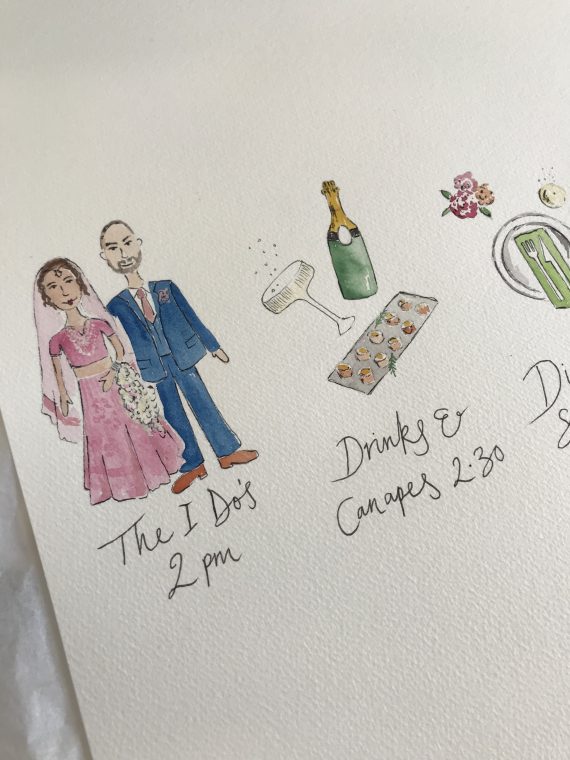 Hand Painted Order of the Day Illustration - Image 2